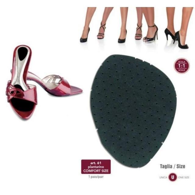 Plantilla adhesiva zapatos 1par -Ref.61 Col.004-negro-