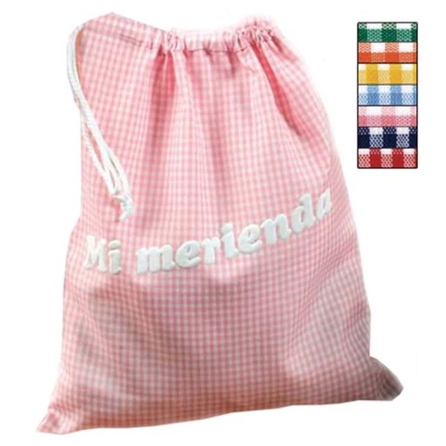 Bolsa merienda vichy 24x27cm 6un -Ref.BL0037 Col.s-surt