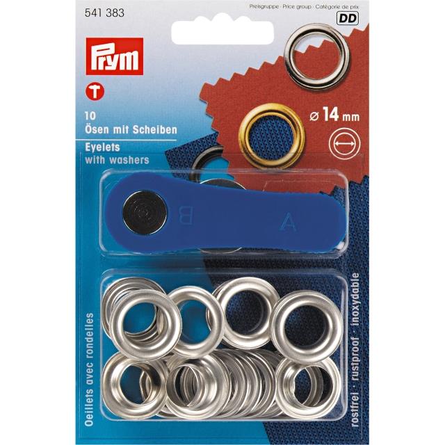 Ojete y arandela 14mm 10un -Ref.541383.14MM-