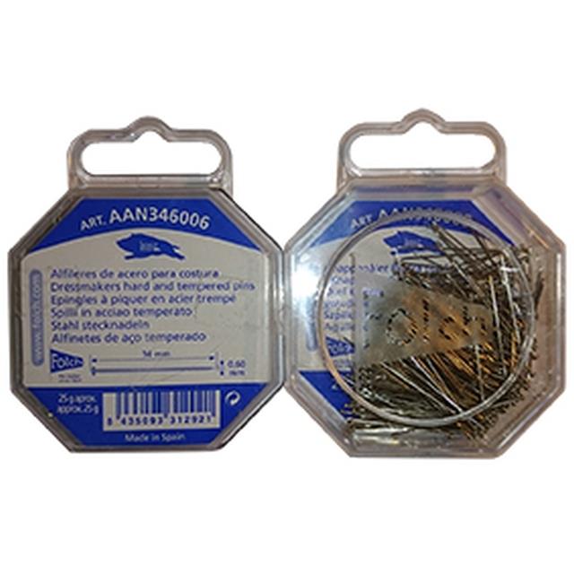 Alfiler acero niquelado 25gr. -Ref.AAN346006.08-