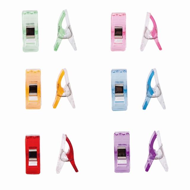Clip plstico costura 60un -Ref.FR1049 Col.surtido-