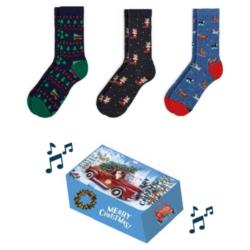 Calcetn sra. fantasa Navidad 3par -Ref.312263.U 35/40